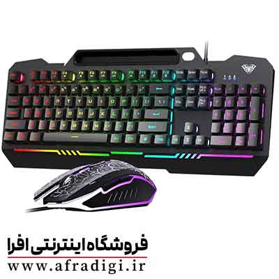 کیبورد و موس گیمینگ سیم دار AULA T102