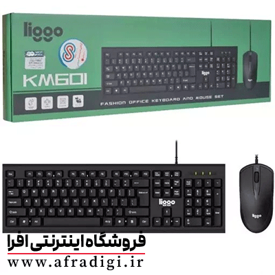 کیبورد و موس سیم دار Liggo KM601