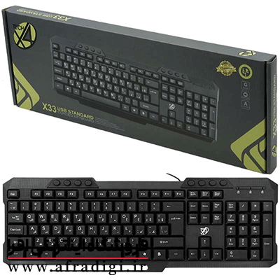 کیبورد سیم دار X4TECH X33